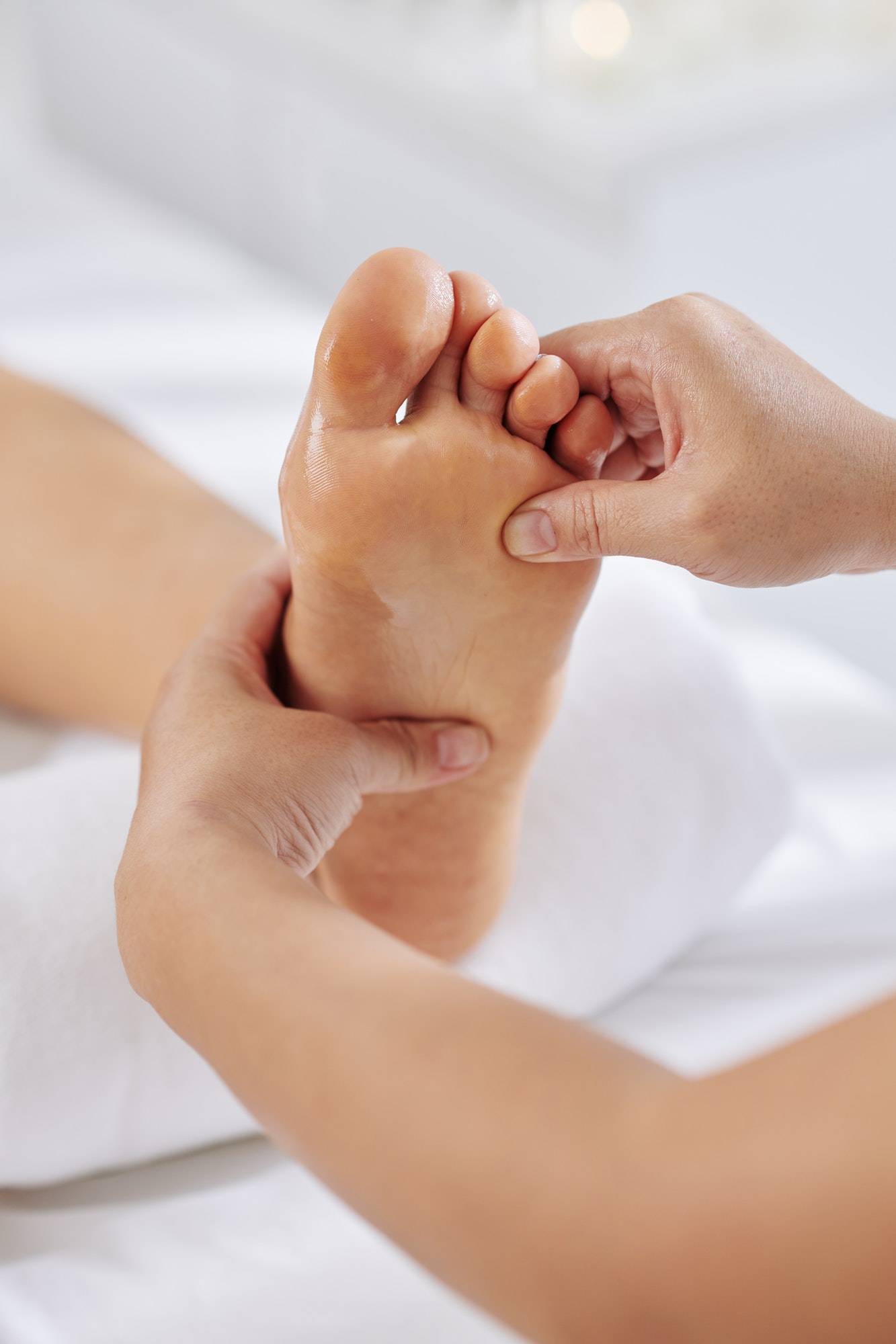 Relaxing foot massage