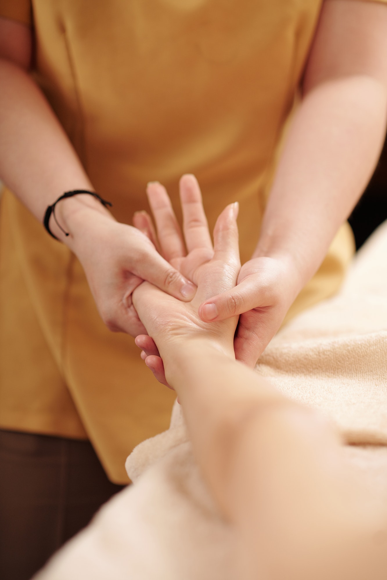 Relaxing hand massage